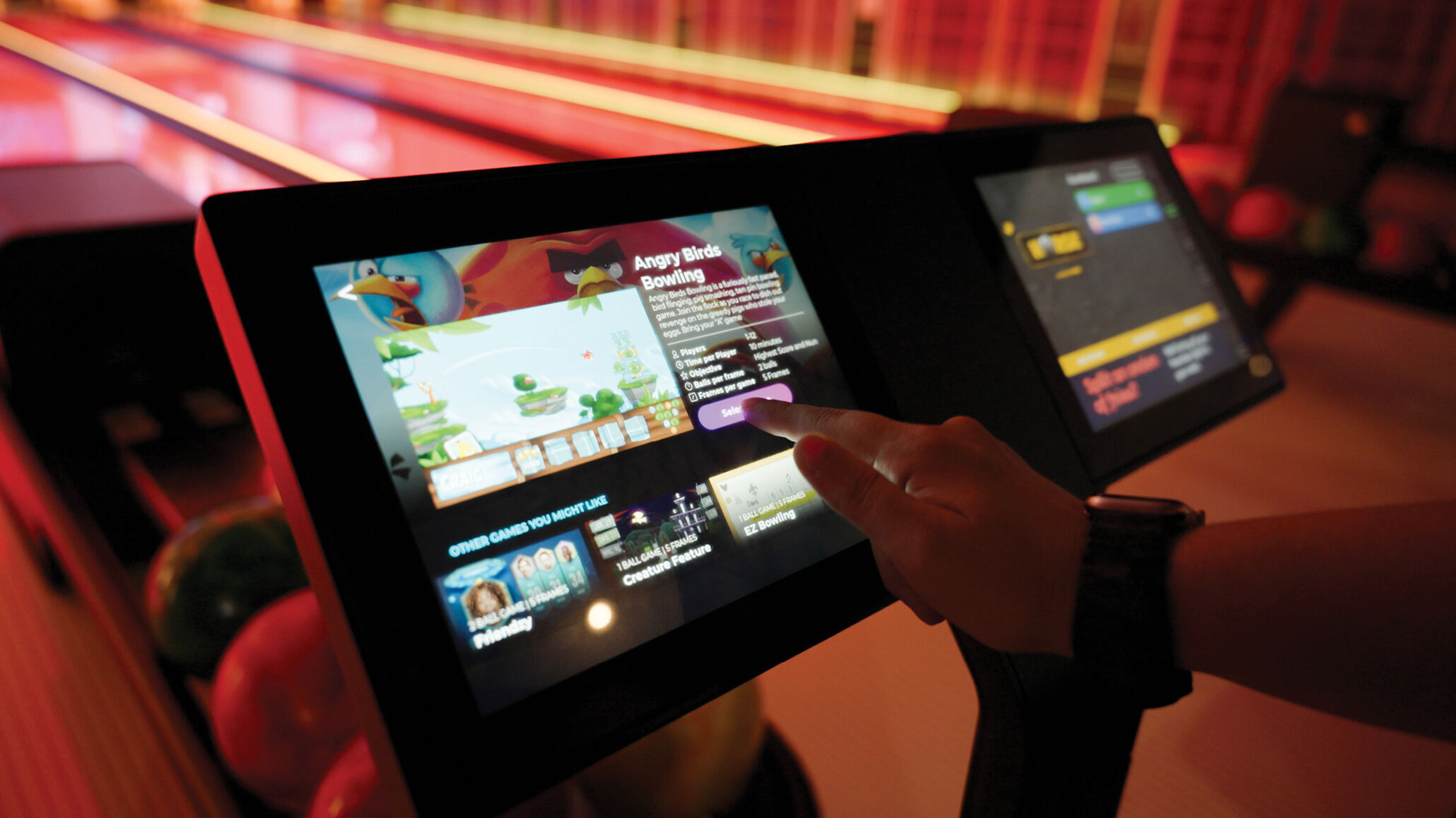 In-lane game selection